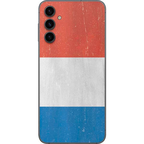 Netherlands Flag Distressed Galaxy A14 5G Skin